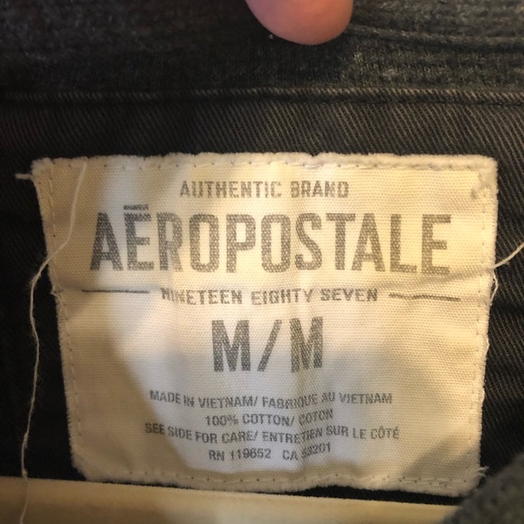 Aeropostale Long Sleeve Distressed Thermal - M - Picture 3 of 5